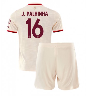 Bayern Munich Joao Palhinha #16 Tercera Equipación Niños 2024-25 Manga Corta (+ Pantalones cortos)